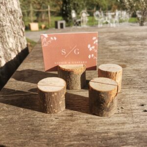 Marque-place en bois