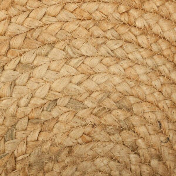 Location de tapis rond en jute pour votre mariage en Ille-et-Vilaine