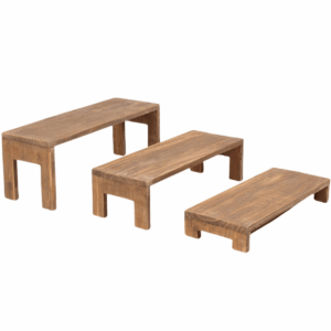 Lot Présentoir gigogne en bois